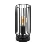 Eglo Lámpara De Mesa Roccamena Acero Negro | Apta para 1x E27