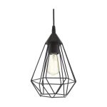Eglo Colgante De Luz Tarbes Negro | IP20 - Apta para 1x E27 