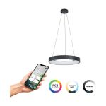 Eglo Colgante De Luz Marghera-Z Acero Negro 27.5W 3150lm - 827-865 Ajustable Blanco + RGB | IP20 - Zigbee Regulable