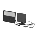 Eglo Luz De Pared Panettieri Solar Negro 8W 1600lm - 840 Blanco Frio | IP65 - Sensor De Movimiento