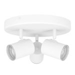 Eglo Techo Foco Consuma 1 Acero Blanco | Apta para 3x GU10