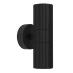 Eglo Luz De Pared Tomelloso Al Aire Libre Aluminium Negro Up & Down  | Apta para 2x GU10