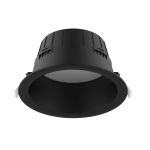 Noxion Downlight LED Hera Profundo Empotrado Negro 21W 2400lm 100D - 827-830-840 CCT | 226mm - Recorte 200mm