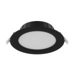 Noxion Downlight LED Hera Plano Empotrado Negro 21W 2400lm 100D - 827-830-840 CCT | 214mm - Recorte 200mm