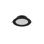 Noxion Downlight LED Hera Plano Empotrado Negro 9W 900lm 80D - 827-830-840 CCT | 132mm - Recorte 120mm