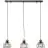 Brilliant Avia Colgante De Luz Metal Madera Negro Madera | Apta para 3x E27