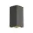SLV Big Theo Up/Down Luz De Pared Aluminium Antracita | IP44 - Al Aire Libre - Apta para 2x GU10 Max. 75W - Regulable