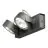 SLV Kalu Doble Pared y Luz de techo Aluminium Negro 31W 2000lm - 830 Luz Cálida | Regulable 