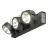 SLV Kalu Triple Pared y Luz de techo Aluminium Negro 47W 3400lm - 830 Luz Cálida | Regulable 