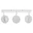 Ledvance LED Decor Foco Saturn Plástico Blanco 29W 935lm - 830-842-865 CCT