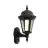 Ansell LED Luz de pared Latina Linterna Negro - Apta para E27 hasta 42W | IP65 - Sensor de movimiento y luz