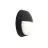 Ansell Plafón LED Techo/Pared Helder Circular Párpado Negro 12W 1058lm - 830-840-865 CCT | 215mm - IP54 