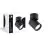 D'Lite Techo Foco Clio Negro Ajustable| Apta para 1x GU10