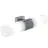 Nordlux Tangens Luz De Pared Vidrio y Metal Cromo | IP44 - Apta para 2x E14