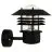 Nordlux Vejers Luz De Pared Metal y Vidrio Negro | IP54 - Apta para E27