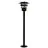 Nordlux Vejers Lámpara de pedestal Metal y Vidrio Negro | IP54 - Apta para E27