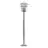 Nordlux Vejers Lámpara de pedestal Acero Galvanizado y Vidrio Gris | IP54 - Apta para E27