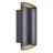 Nordlux Nico Luz De Pared Aluminium Negro Up & Down | IP54 - Apta para 2x GU10