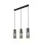 Nordlux Miella 3-Rail Colgante De Luz Vidrio Smoke | Apta para 3x E27