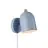 Nordlux Gaston Luz De Pared Metal y Madera Azul | Apta para E27