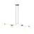 Emibig Colgante De Luz Gravity Acero Negro | Apta para 8x E14 - Max 10W