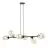 Emibig Colgante De Luz Pandora Acero Negro | Apta para 6x E14 - Max 10W