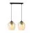 Emibig Colgante De Luz Istar Acero Negro | Apta para 2x E27 - Max 10W