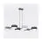 Emibig Colgante De Luz Drumz Acero Negro | Apta para 6x E14 - Max 10W