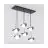Emibig Colgante De Luz Ritual Acero Negro | Apta para 6x G9 - Max 8W