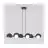 Emibig Colgante De Luz Boom Acero Negro | Apta para 6x G9 - Max 8W