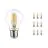 Multipack 10x Noxion Lucent LED E27 Pera con Filamento Clara 8.5W 1055lm - 827 Luz muy Cálida - Reemplazo 75W