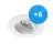 Multipack 6x Noxion Empotrado Spot Logic MR16 Ajustable Blanco | Recorte 80mm - GU10 Casquillo