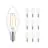 Multipack 10x Philips Corepro LED Vela E14 con Filamento Clara 2W 250lm – 827 – Luz muy Cálida | Reemplazo 25W