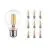 Multipack 10x Noxion Lucent con Filamento LED E27 Pera Clara 7W 806lm - 827 Luz muy Cálida | Regulable - Reemplazo 60W