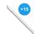 Multipack 15x Bright Choice Pantalla LED Estanca 17W 1870lm - 840 Blanco Frio | 120cm