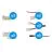 Noxion Tiras LED Naga - Conector Solamente Color 10mm - Pequeño 15pcs