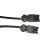Noxion GST - Compatible Cable de extensión Negro - Macho + Hembra - 1,5m - 3 pole 1,5mm2