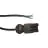 Noxion GST - Compatible Cable de alimentación Negro - Macho + Extremos abiertos - 0,3m - 3 pole 0,75mm2