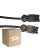 Multipack 50x Noxion GST - Compatible Cable de extensión Negro - Macho + Hembra - 5m - 3 pole 1,5mm2
