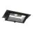 Downlight LED Wallwasher Wally Maxi Negro 46W 6050lm 70x75D - 830 Luz Cálida - 238x145mm