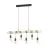 Eglo Colgante De Luz Townshend Acero Madera Negro Marrón | IP20 - Apta para 6x E27 