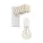 Eglo Luz De Pared Townshend Acero Blanco | IP20 - Apta para 1x E27 