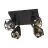 Eglo Luz de techo Carlton 7 Acero Negro Cobre | IP20 - Apta para 4x E27 
