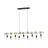 Eglo Colgante De Luz Townshend Madera Acero Marrón Negro | IP20 - Apta para 9x E27 