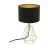 Eglo Lámpara De Mesa Carlton 2 Acero Oro Negro | IP20 - Apta para 1x E14 