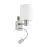 Eglo Luz De Pared Pasteri Acero Níquel Satinado 40 | IP20 - Incl. Foco y Excl. 1x E27
