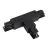 Conector trifásico en T - V lado izq. - Negro