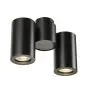SLV Enola B Pared y Luz de techo Aluminium Negro | Apta para 2x GU10 