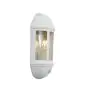 Ansell LED Luz De Pared Latina Mitad Linterna Blanco - Apta para E27 Hasta 42W | IP65 - Sensor de Movimiento y Luz
