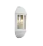 Ansell LED Luz de pared Latina Mitad Linterna Blanco - Apta para E27 hasta 42W | IP65